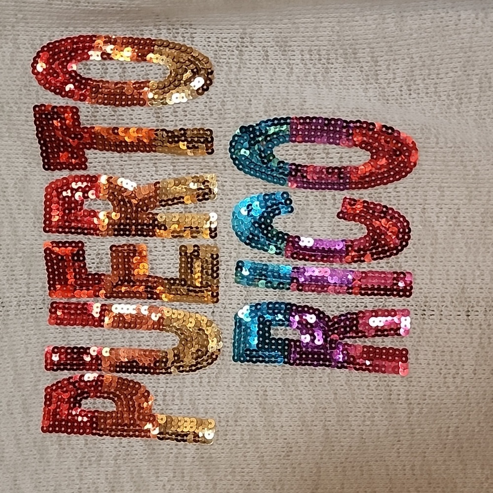 Sequins Top "PUERTO RICO " - Picture 2 of 4